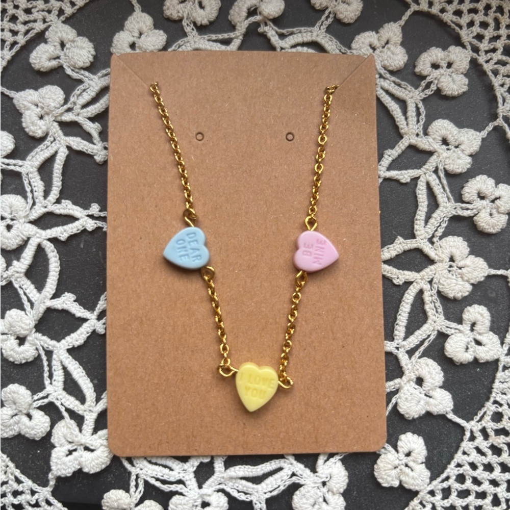 Gold Heart Charm Necklace